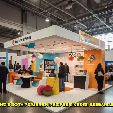 stand booth pameran properti kediri berkualitas